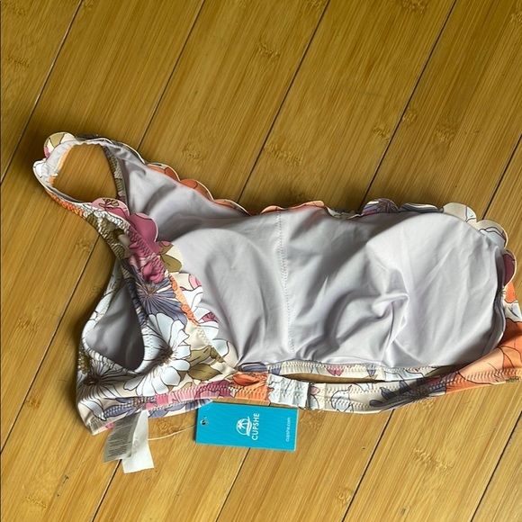 Hazy Tenderness Flower One Shoulder Bikini Top - Picture 8 of 8